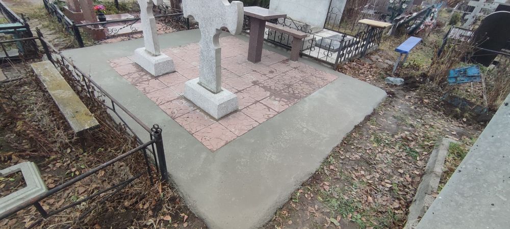 Укладка плитки ,Установка памятников, Все под ключ.