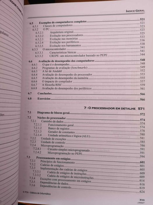 livro arquitetura de computadores