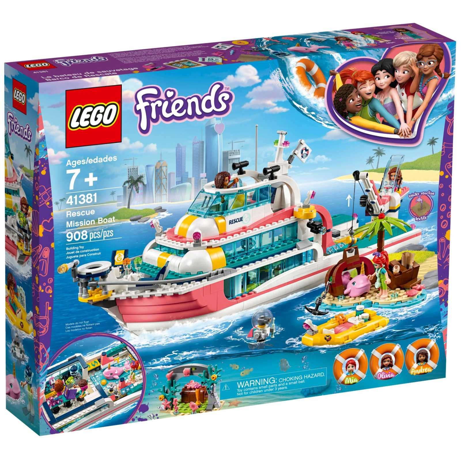 Конструктор LEGO Friends Катер для спасательных операций 41381