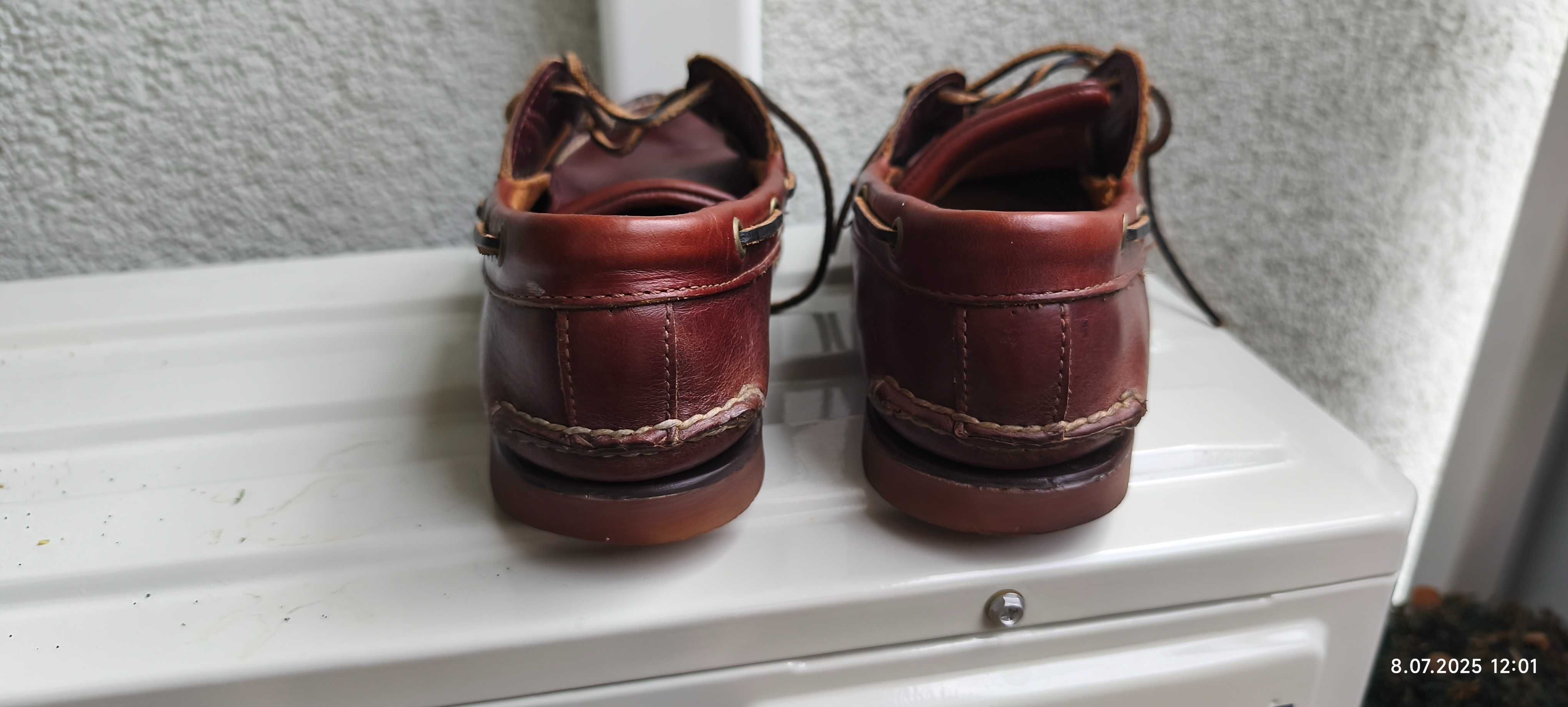 Timberland classic 2 eye zeglarskie skora mokasyny 41,5 26,5 cm