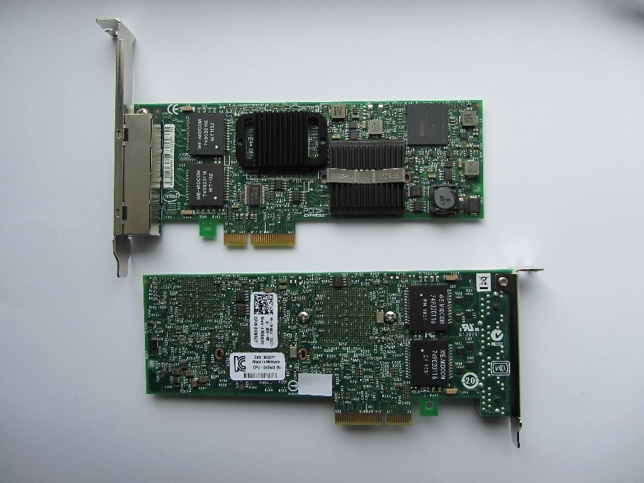 Сетевая карта Intel ET Quad (82576, PCI-E, E1G44ET2, 0HM9JY, 0H092P)