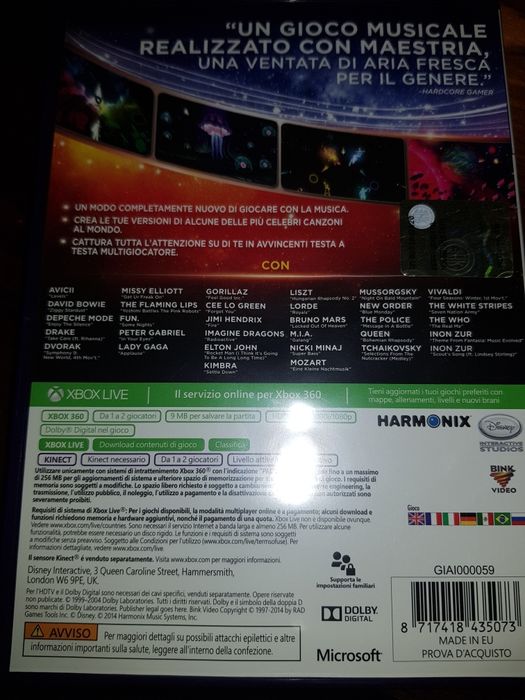 Gra Xbox kinect Fantasia