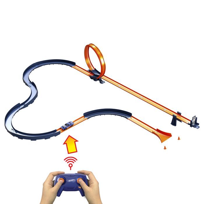 hot wheels wyzwanie prędkości tory zestaw torów + autko rc
