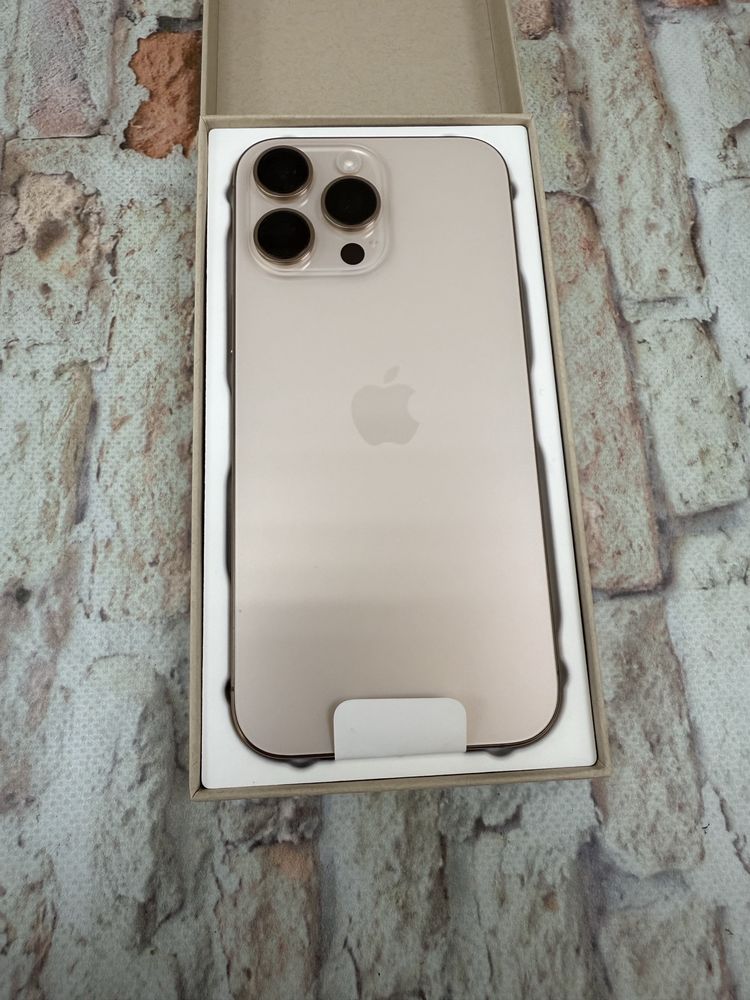New Iphone 16 Pro Max 256gb neverlock Global Desert Titanium 1250$