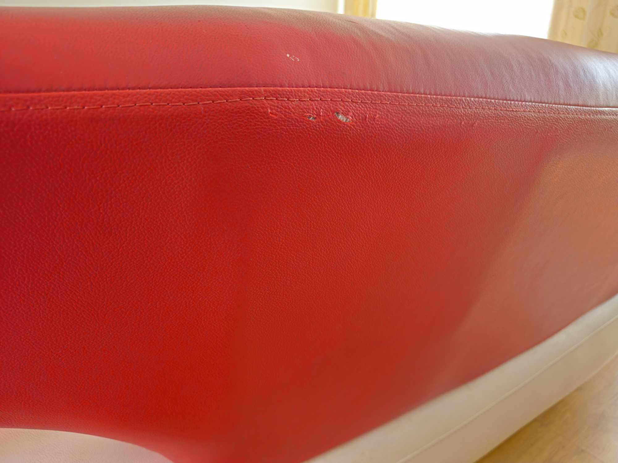 Komplet wypoczynkowy kanapa sofa fotel skórzana designerska nowoczesna