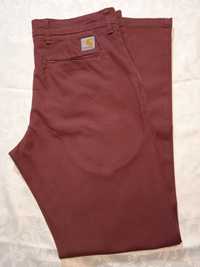 Carhartt Slim Nowe bordowe spodnie jeansy W32 L32