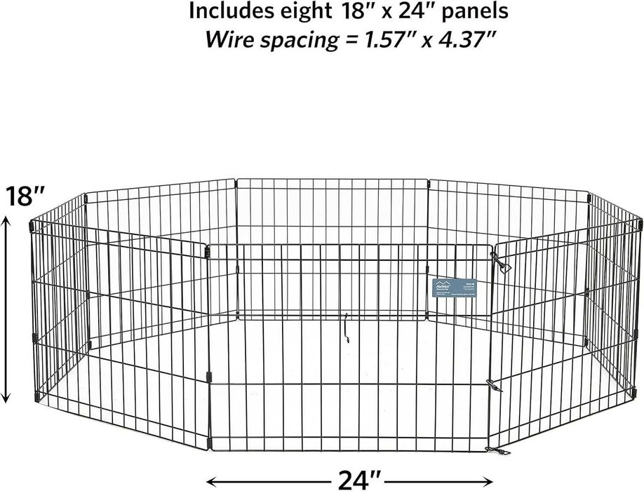 Kojec, wybieg dla psa 157x157x45 – składany, z drzwiami i kotwami O161