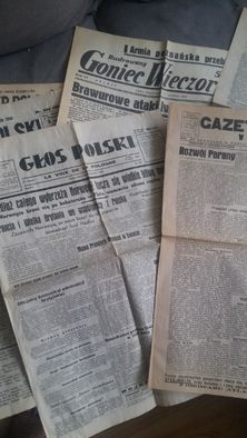 Polski gazety 1939 - 40