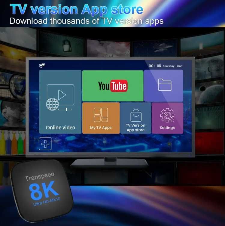 Transpeed Android 13 TV Box 4/32 GB   8K BT5.0+ RK3528