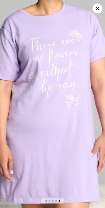 Бавовняна нічна сорочка