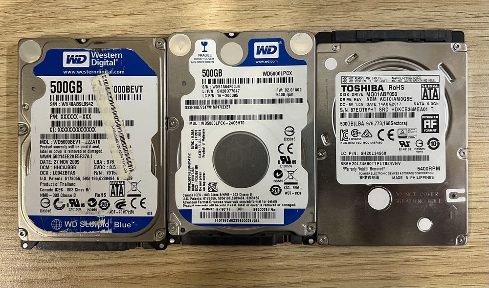 Toshiba Жорсткі диски HDD, форм-фактор 2,5 дюйма