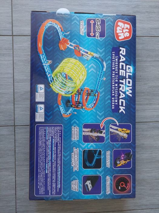 NOWY Elefun Świecący tor wyścigowy  GLOW TRACK