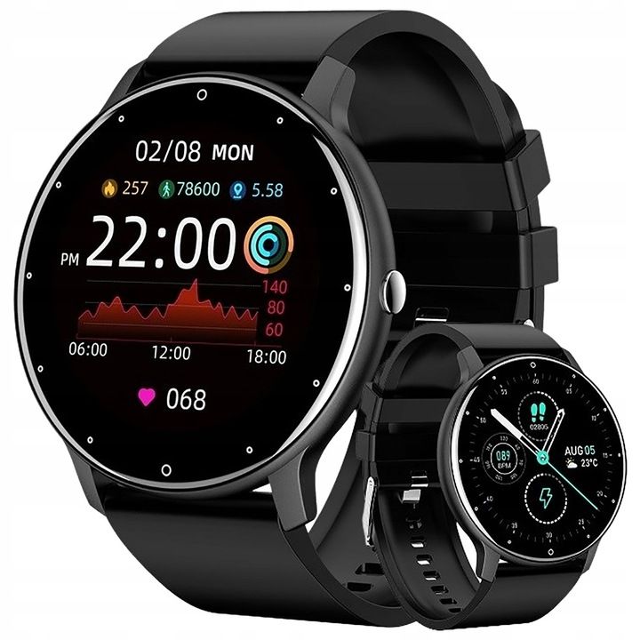 Zegarek Smartwatch Męski Polskie Menu Puls Sms Fb 220mah Bt5.0 1,28" I