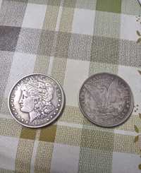 Duas moedas Estados unidos 1888