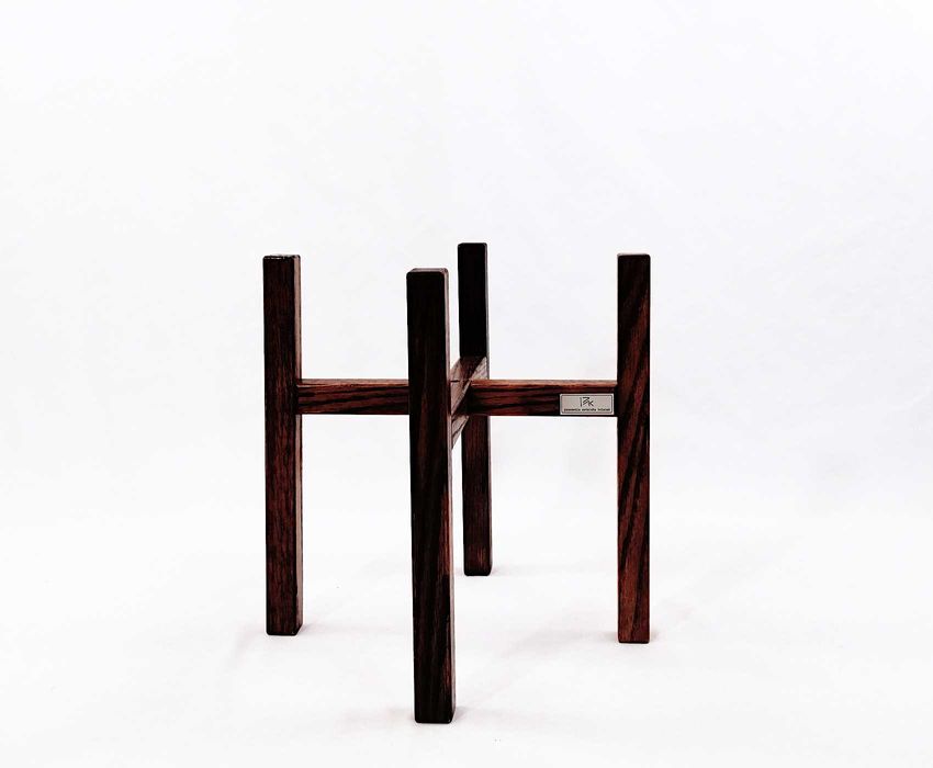 Stojak pod doniczkę Kwietnik nowoczesny 20/h25 dąb brąz