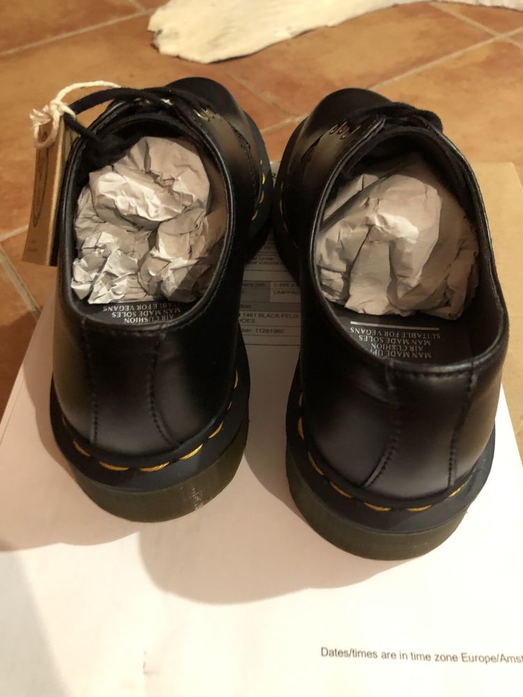 Sapatos dr Martens novos mod 1461 vegan tam 36 (sem uso)