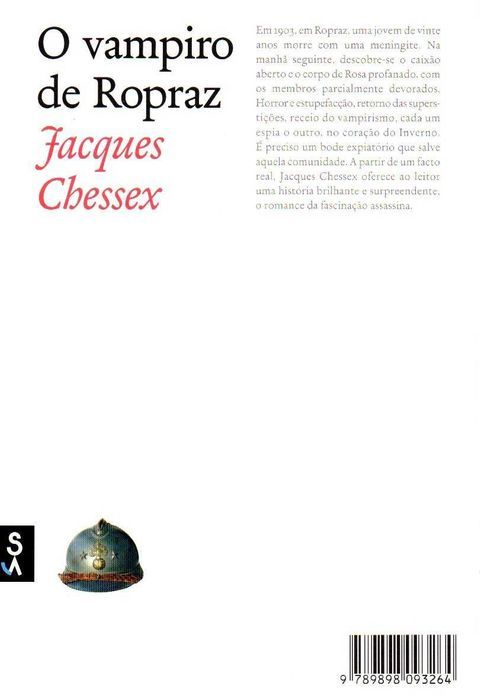 Livro - O Vampiro de Ropraz - Jacques Chessex
