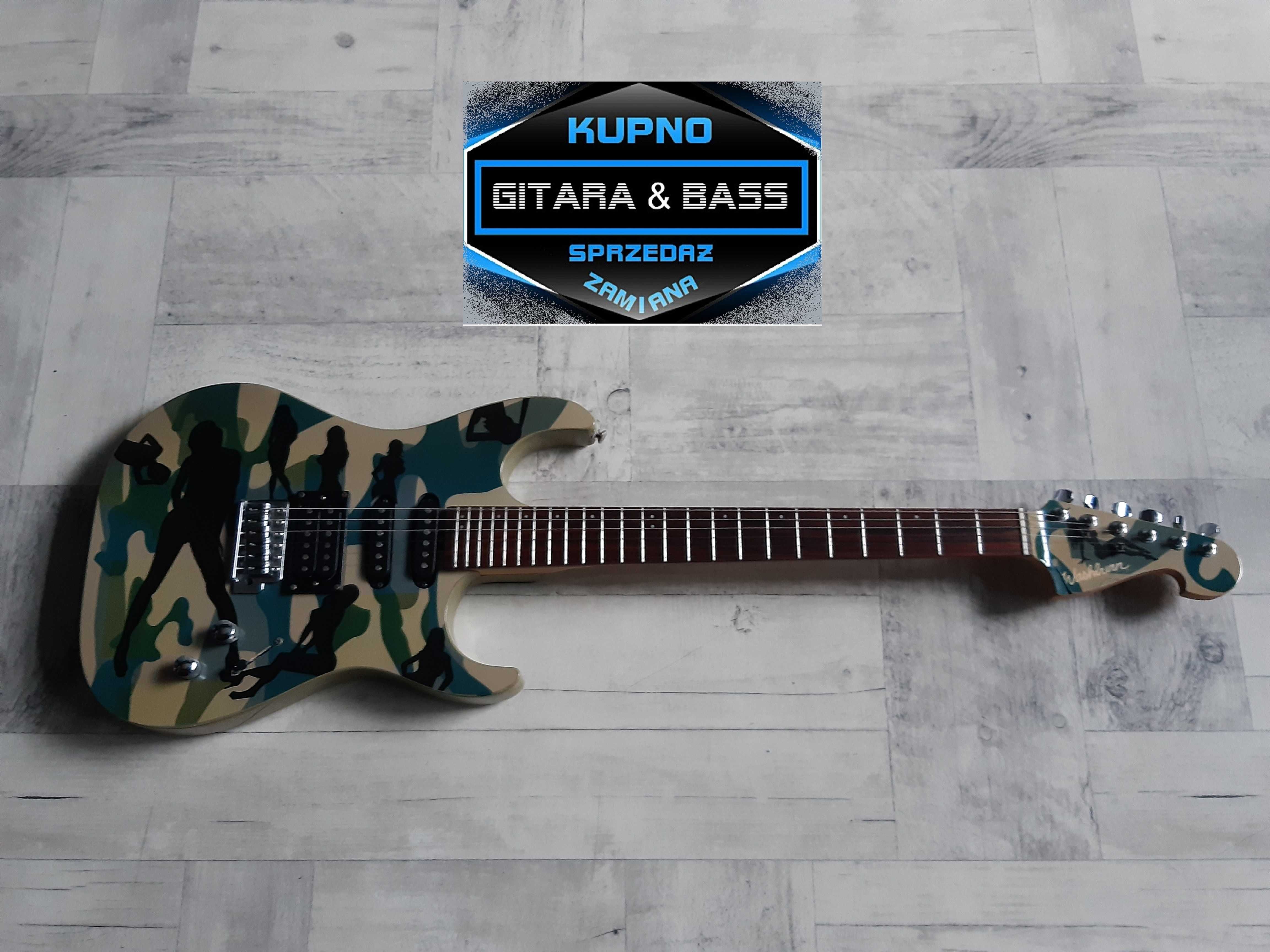 Super Gitara Washburn Pro Series Lady Camouflage -wysyłka Free-zamiana