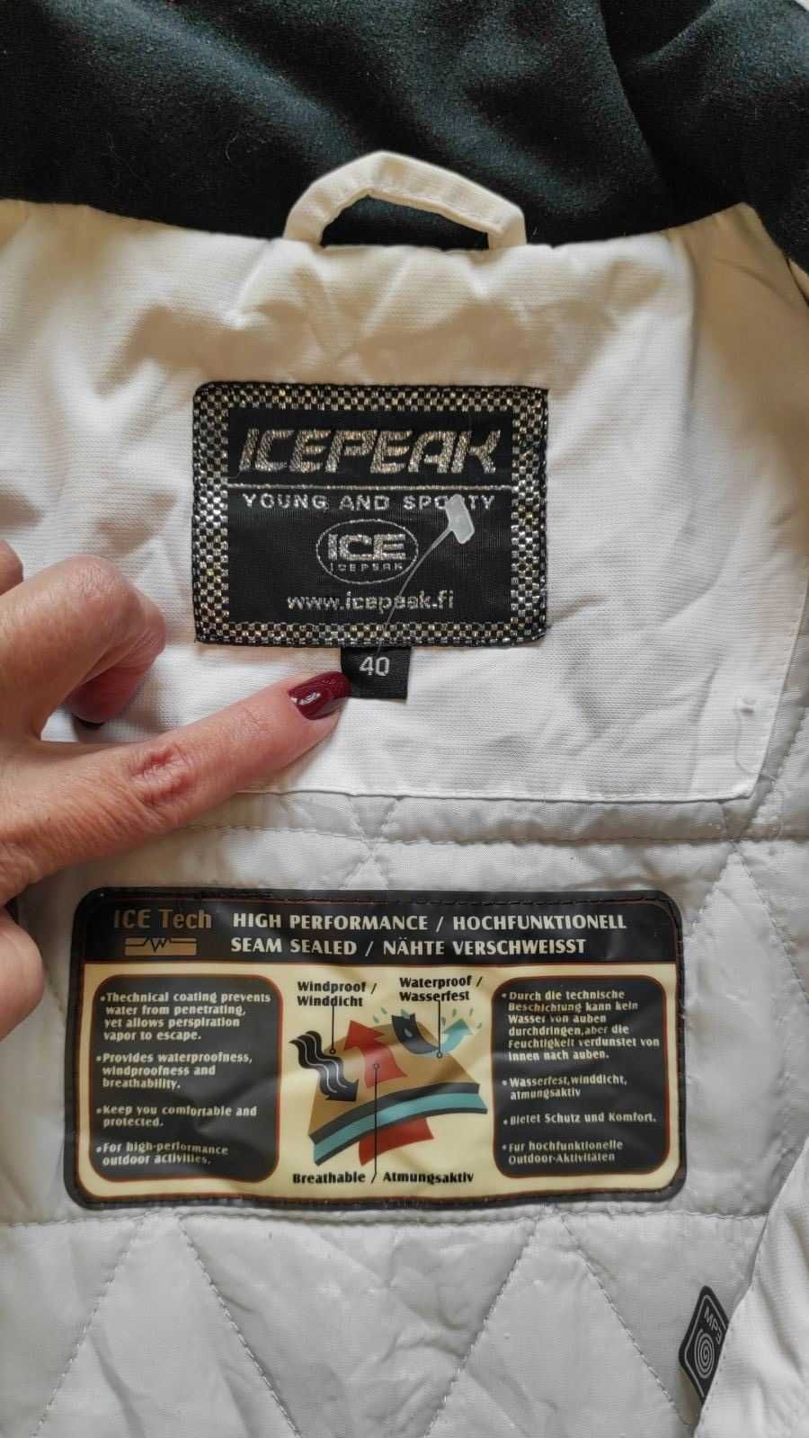 ICEPEAK оригинал лыжная куртка. Евроразмер40(на46).РадиомаячокRECCO