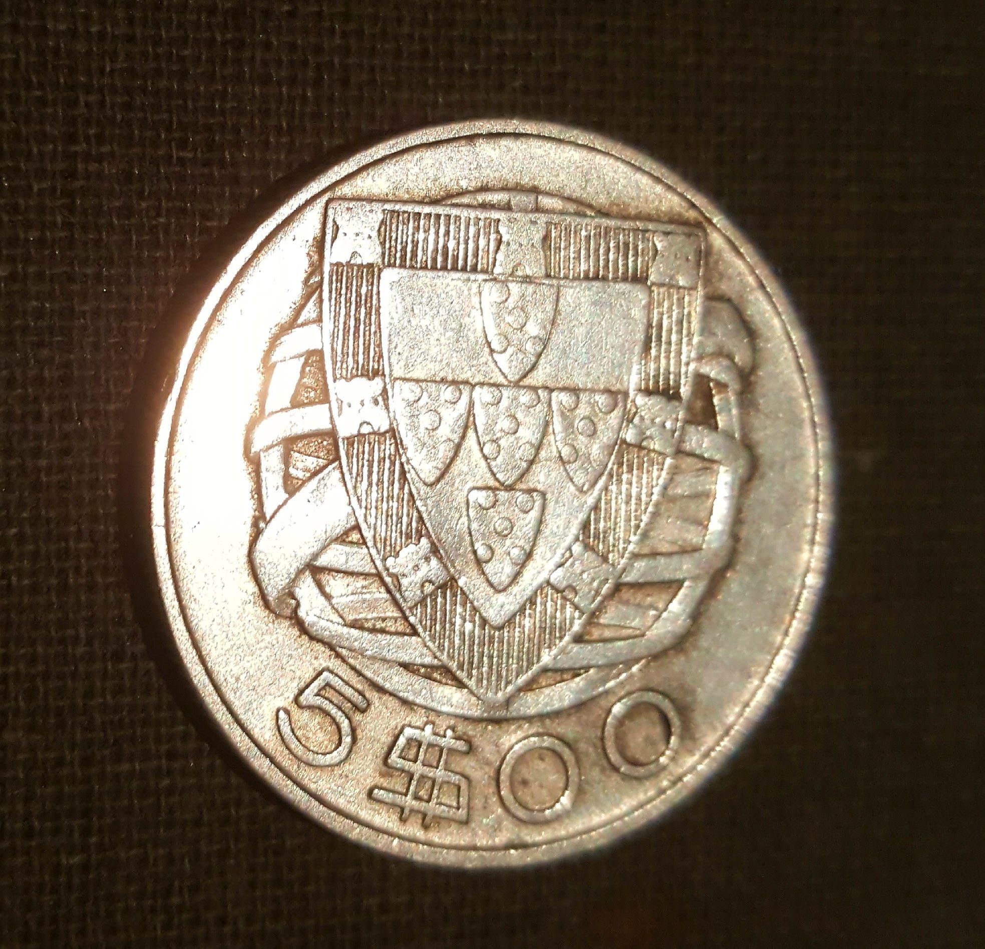 Moedas 5 escudos Prata