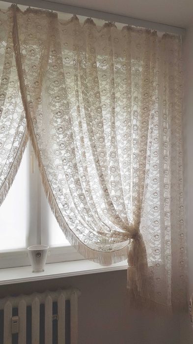 Stare koronkowe firany dla konesera