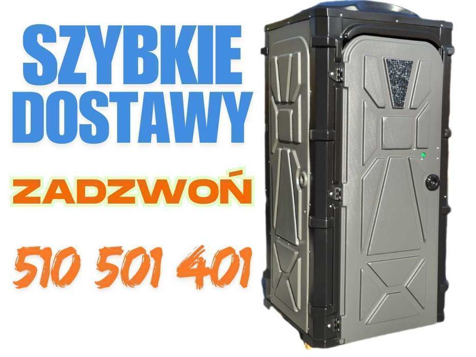 Toaleta przenośna ogrodowa na budowę na działkę do sadu budowlana