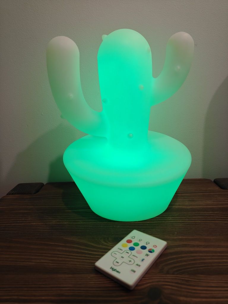 Lampka głosnik BIGBEN kaktus bluetooth led pilot akumulator