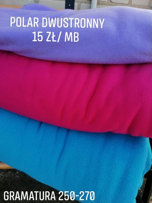 Materiał polarowy, tkaniny, dzianiny na metry.