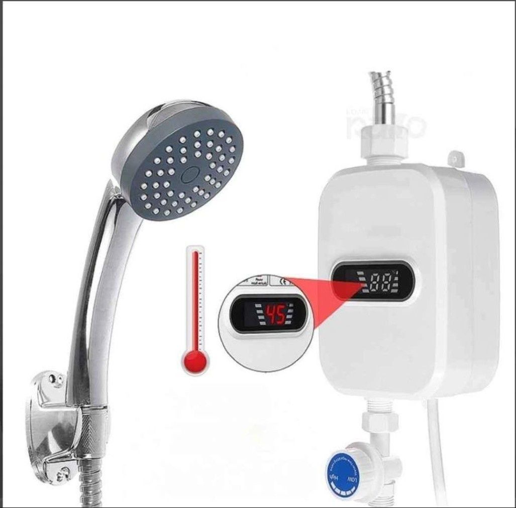Chuveiro elétrico água quente em 3 segundos resistência em aço inox