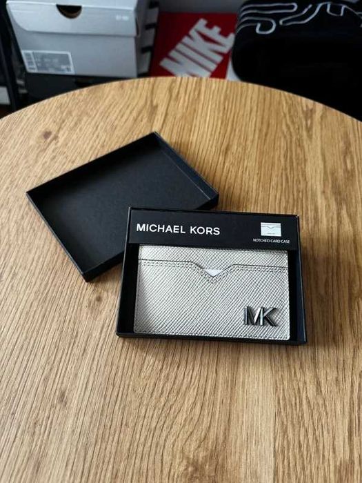 Portfel etui do kart Michael Kors Kremowy