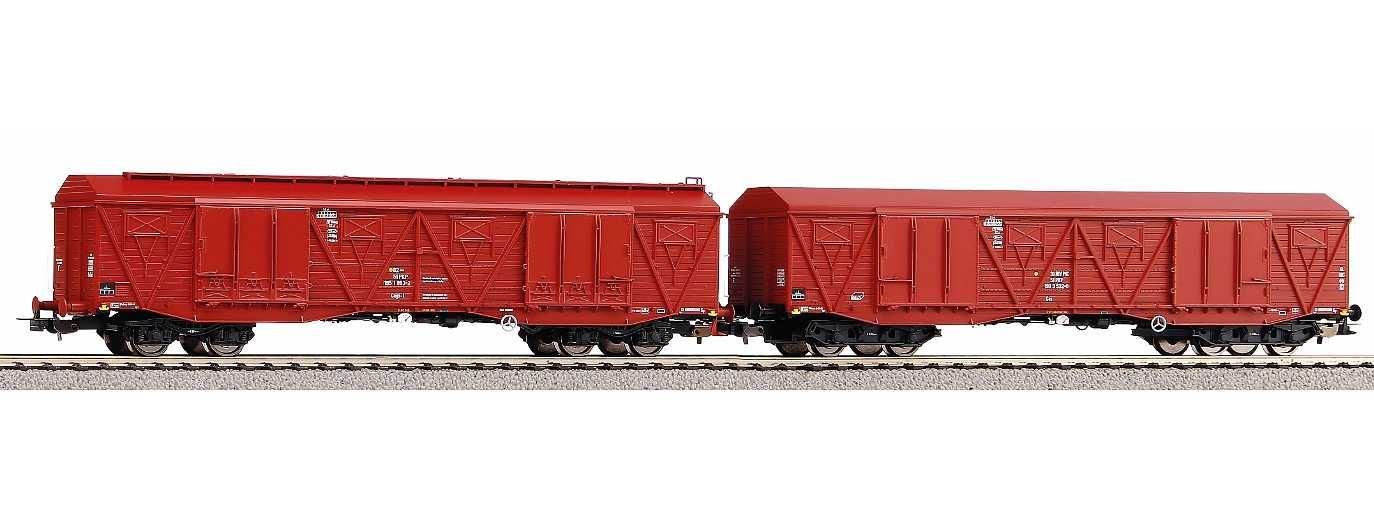 Piko 58232 - Zestaw 2 wagonów 401Ka Gags-t + Gas PKP, ep. V h0, 1:87