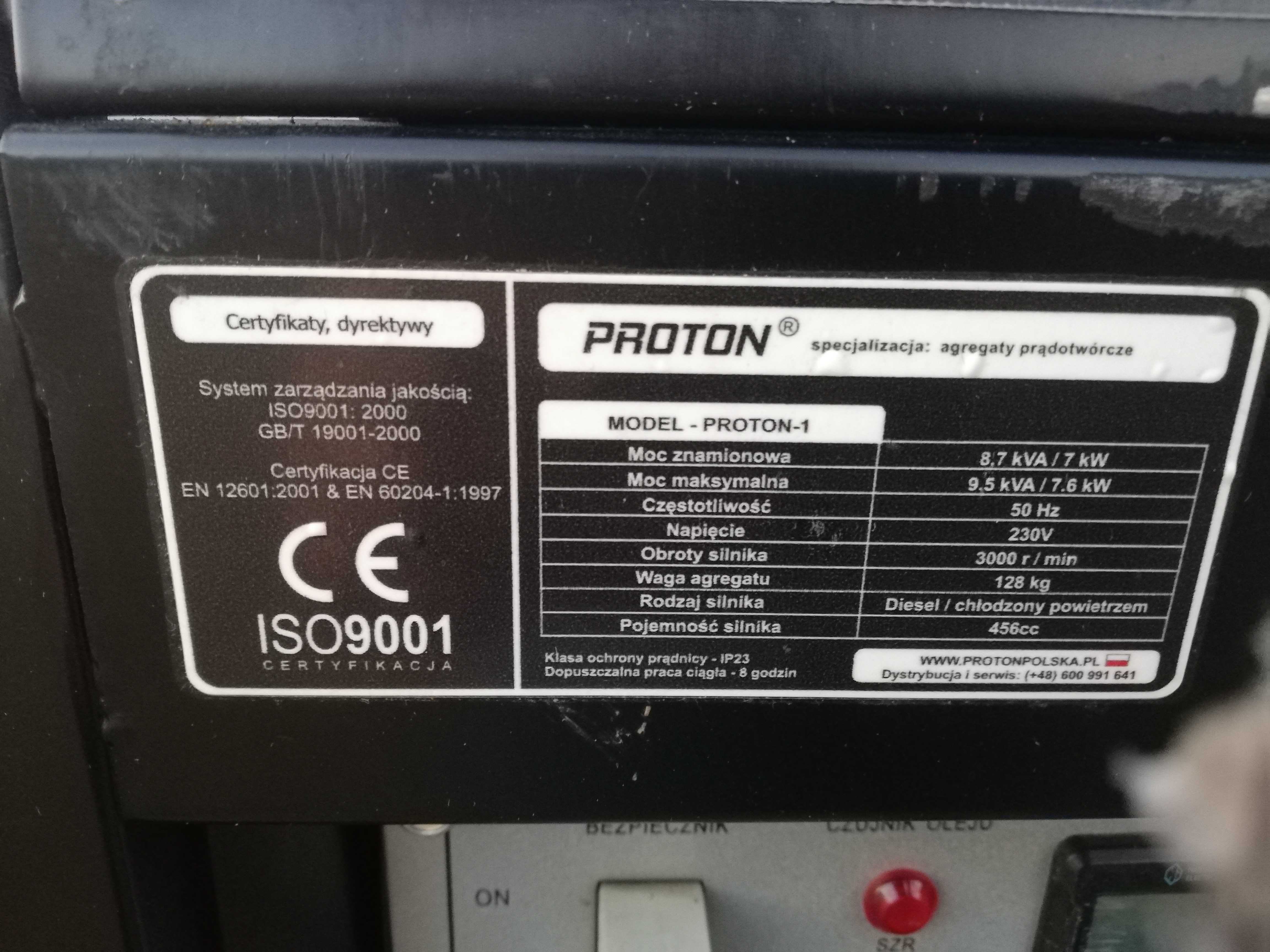 Agregat Proton 1  230V Diesel