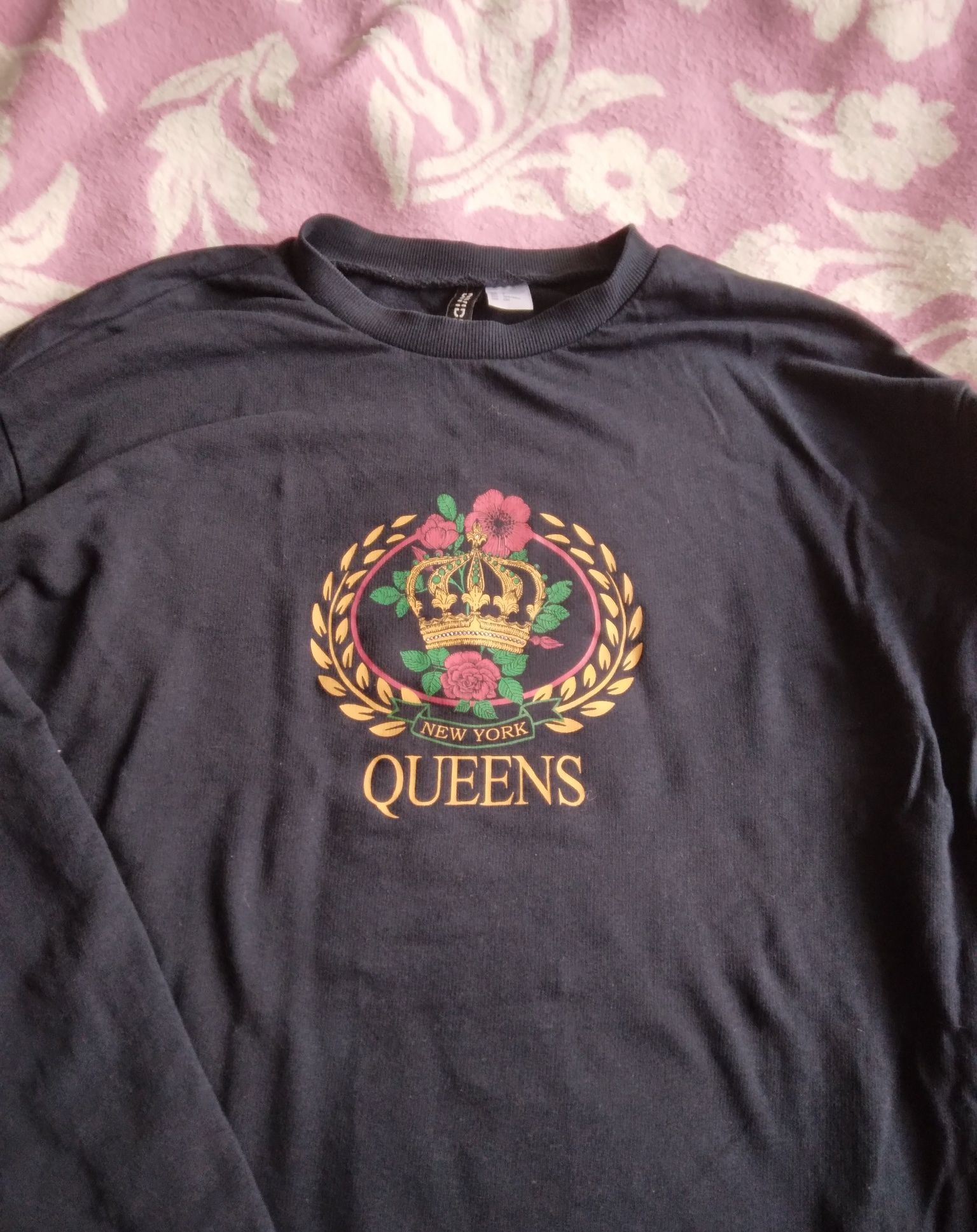 Damska bluza z nadrukiem Queens New York H&M