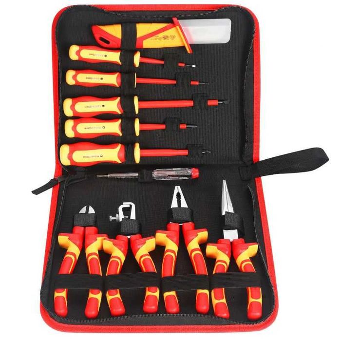 KRAFT&DELE Zestaw Narzędzi Izolowanych Wykrętaki Szczypce 11el KD5970