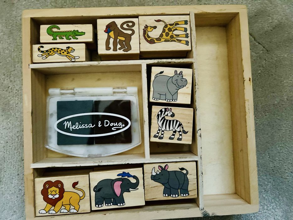 Pieczątki ze zwierzętami Melissa & Doug ok 4 lata