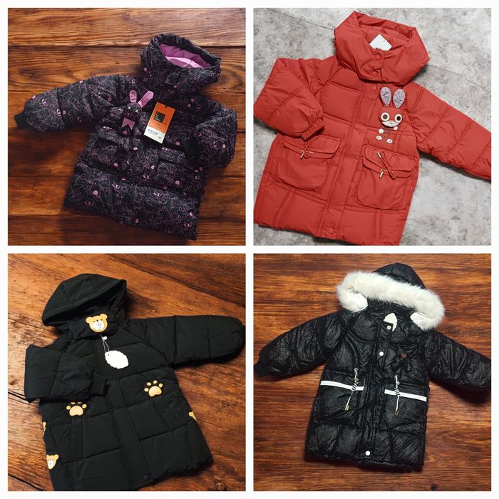 Зимова куртка для дівчинки, розмір 110 - 116