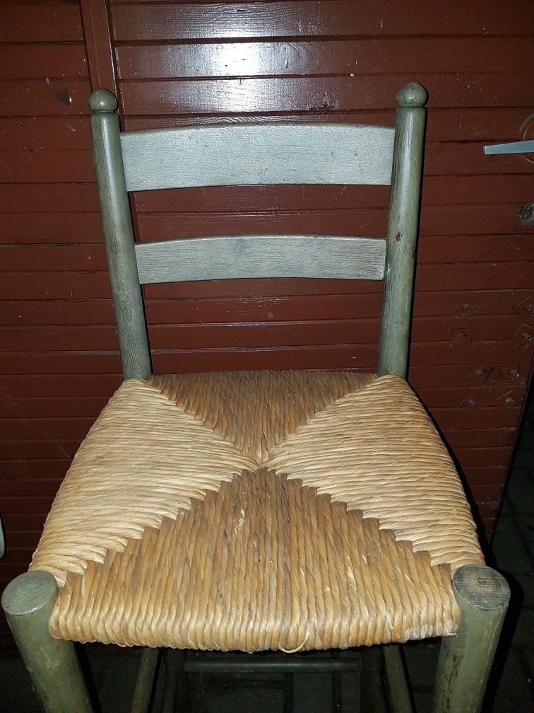 Hoker Hokery drewniany trawa morska 5 sztuk stołek krzesło