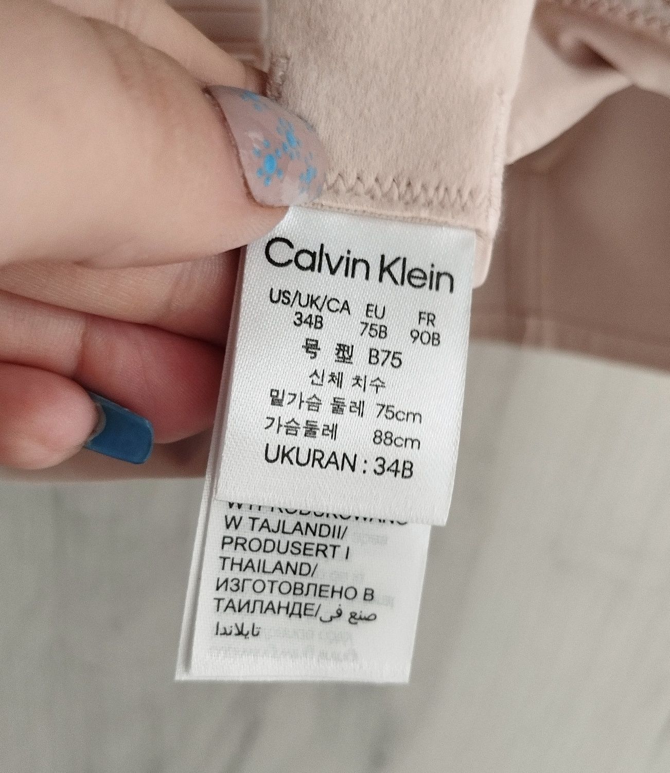 Biustonosz bez fiszbin Calvin Klein