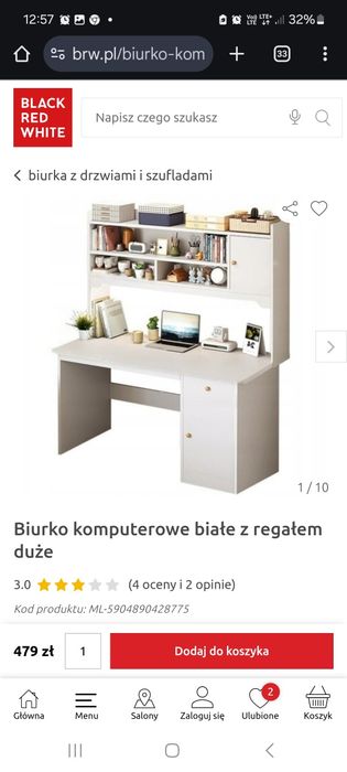 Biurko nowe złożone