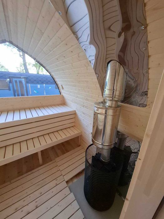 Sauna Ogrodowa OD RĘKI igloo 4 m PANORAMA
