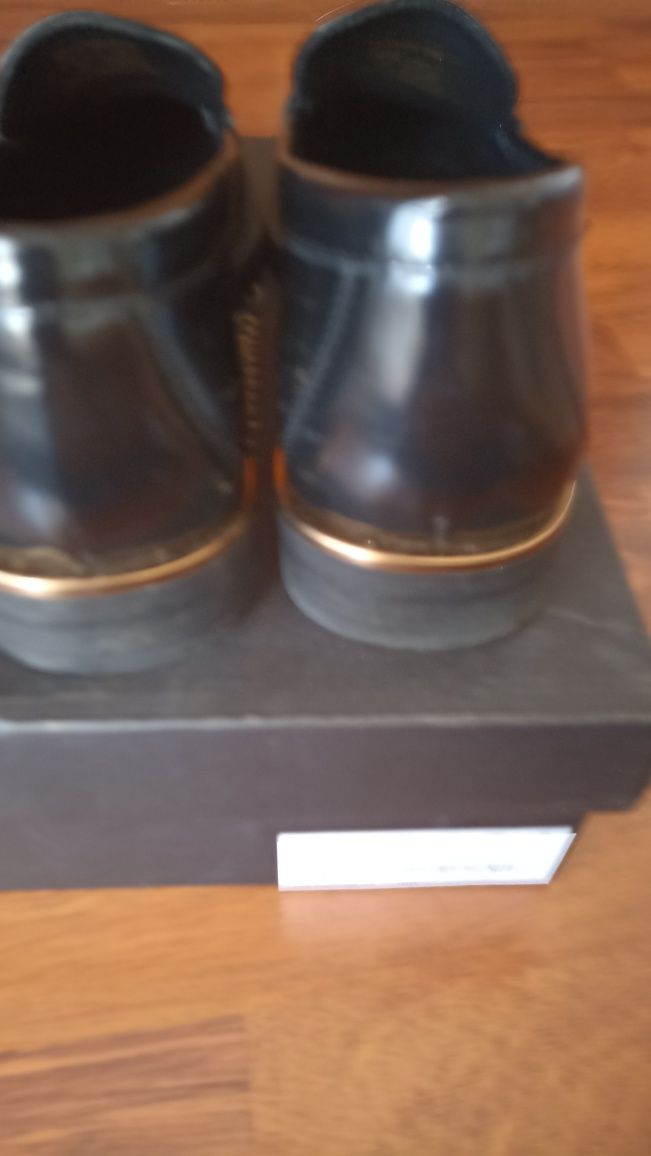 Mocassins pretos Massimo Dutti 38