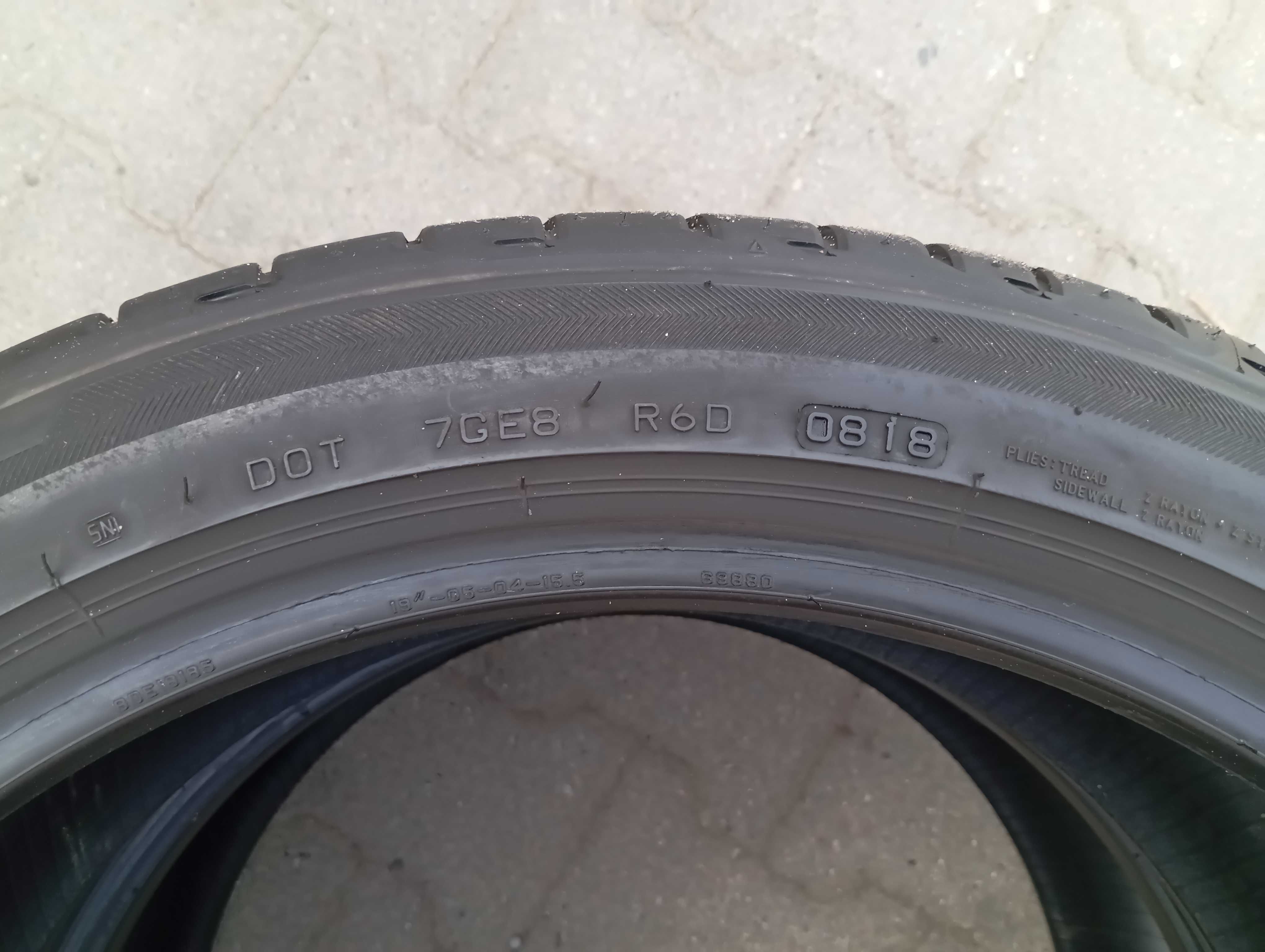 2szt lato bridgestone turanza 225/45/19 RSC DOT0818 gumy 6mm