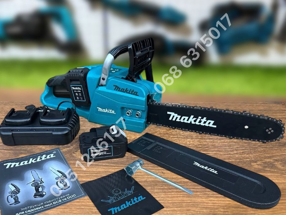 Аккумуляторная цепная пила Makita DUC355BL Pro 36V 9Ah 11000 об/мин