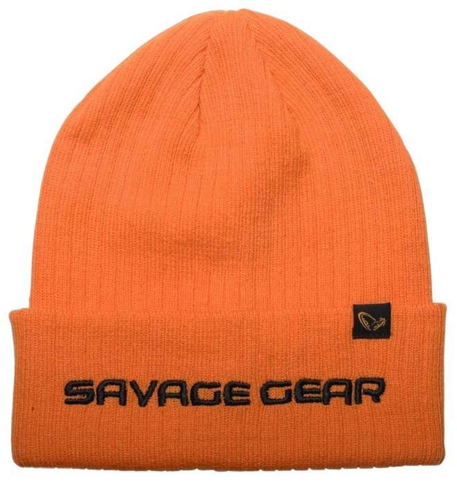 Czapka Savage Gear Fold-Up Beanie zimowa ciepła pomarańczowa