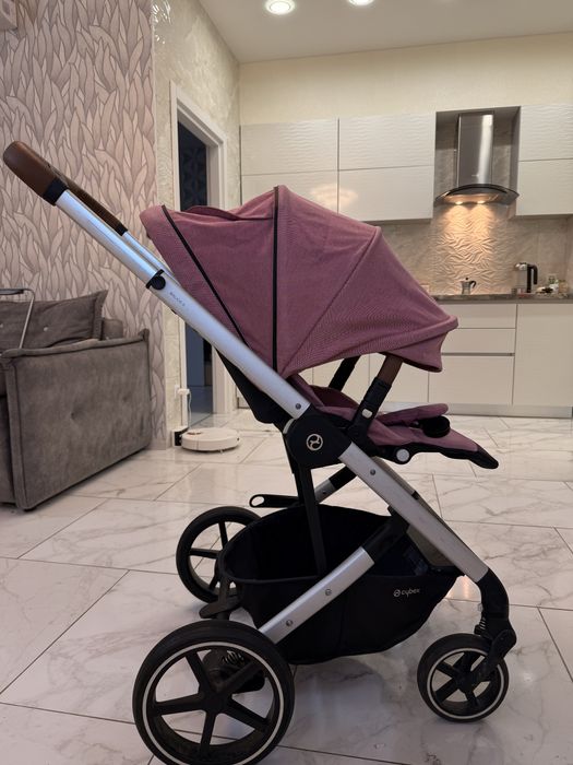 Прогулянкова коляска Cybex Balios S Lux SLV Magnolia Pink