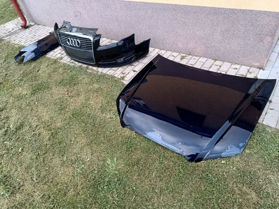 Maska zderzak LZ5J błotnik prawy LZ5A przód Audi A4 B7 części