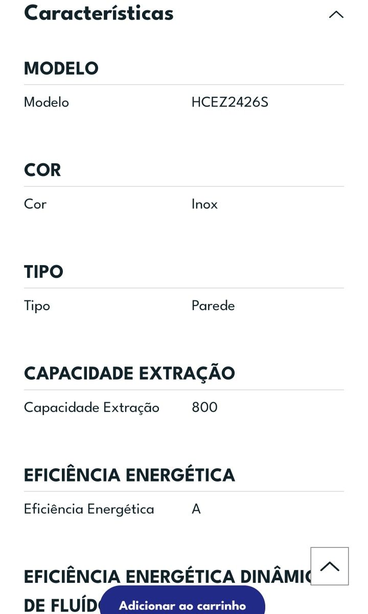 Exaustor LG Novo