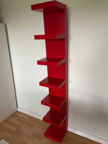 LACK Półka Ścienna IKEA Unikalna Czerwona 30x190 cm 120 zł