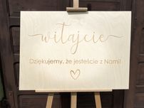 Tablica powitalna wesle ślub boho rustykalne