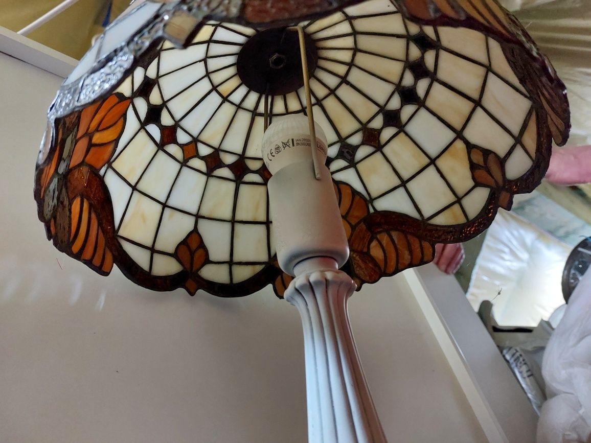 Lampa stołowa witrażowa 46cm